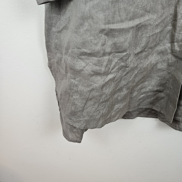 Feelgoodstore 100% Linen Shirt dress Size 1X NWOT - Picture 3 of 7